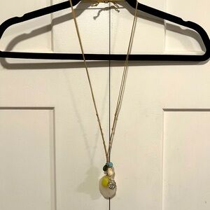 WHBM Semi-precious Stone Adjustable Necklace EUC